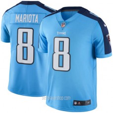 Youth Tennessee Titans #8 Marcus Mariota Authentic Light Blue Rush Vapor Jersey Bestplayer